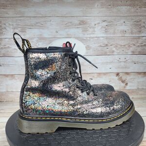 Dr. Martens 1460 Crinkle Metallic Boots Women's Size 4 Multicolor Casula Shoes